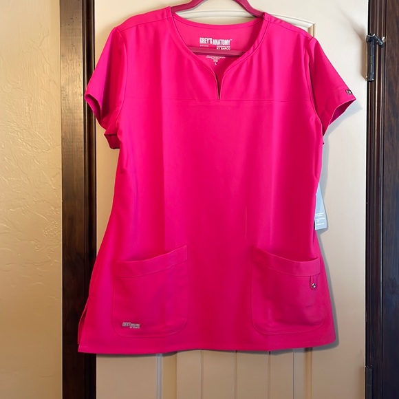 Grey's Anatomy Tops Greys Anatomy Pink Scrub Top Poshmark